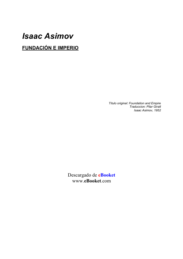 Portada de Fundacion e Imperio